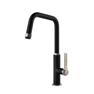 Gessi Officine Gessi keukenmengkraan met U-uitloop Mat Zwart / Finox