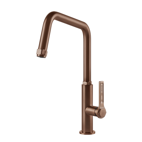 Gessi Officine Gessi keukenmengkraan met U-uitloop Geborsteld Koper