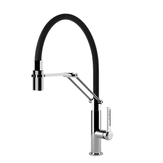 Gessi Officine Gessi semi-professionele keukenmengkraan met uittrekbare 2-straals handdouche Chroom