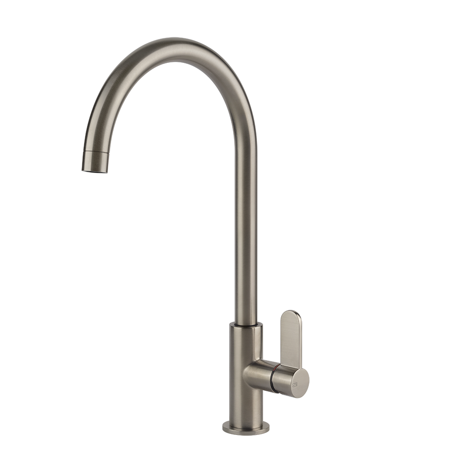 Gessi Helium keukenmengkraan met gebogen uitloop Finox
