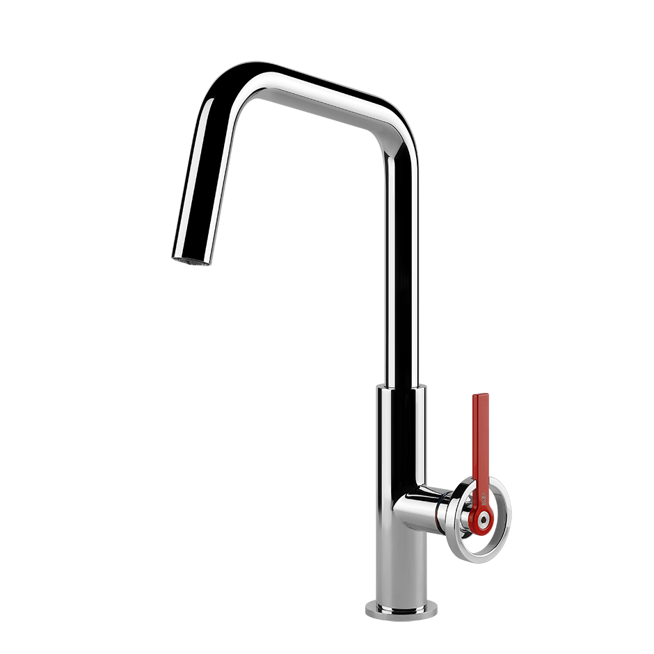 Gessi Officine V keukenmengkraan met U-uitloop Chroom