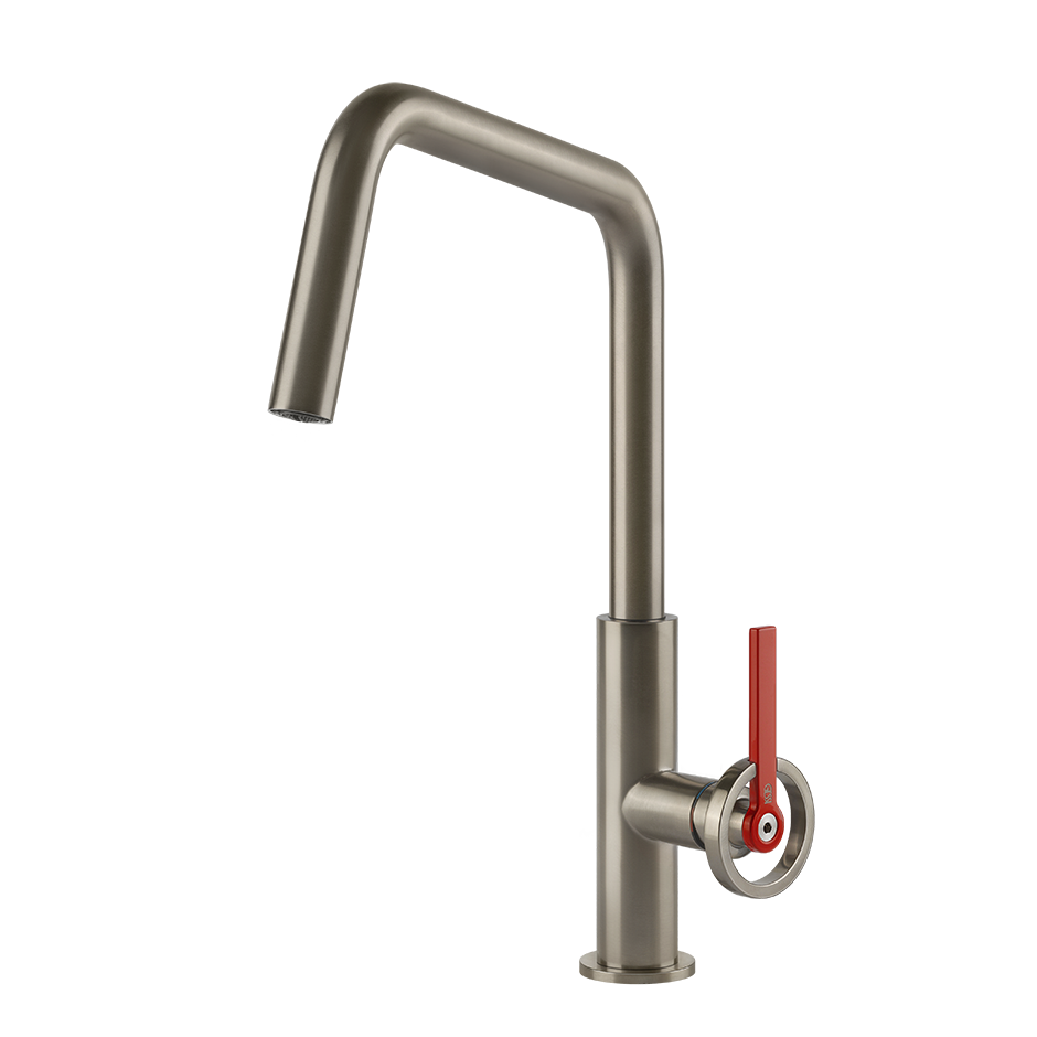 Gessi Officine V keukenmengkraan met U-uitloop Finox