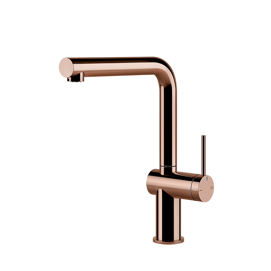 Gessi Inedito keukenmengkraan met L-uitloop (296 mm hoog) Koper