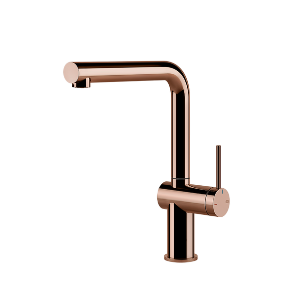 Gessi Inedito keukenmengkraan met L-uitloop (296 mm hoog) Koper