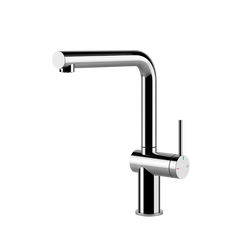Gessi Inedito keukenmengkraan met L-uitloop (296 mm hoog) Chroom
