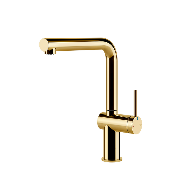 Gessi Inedito keukenmengkraan met L-uitloop (296 mm hoog) Goud