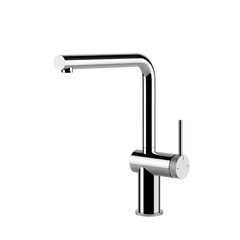 Gessi Inedito keukenmengkraan met L-uitloop (298 mm hoog) Chroom