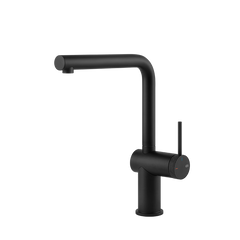 Gessi Inedito keukenmengkraan met L-uitloop (298 mm hoog) Mat Zwart