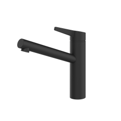 Gessi Thalium keukenmengkraan met draaibare uitloop Mat Zwart