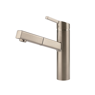 Gessi Thalium keukenmengkraan met L-uitloop en uittrekbare handdouche Finox