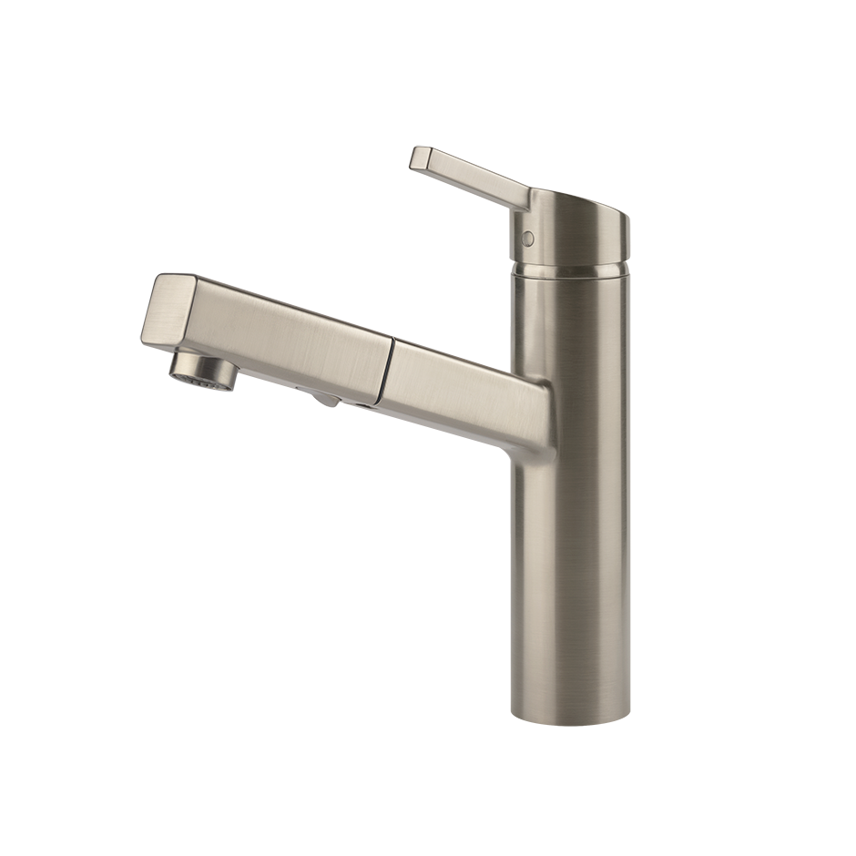 Gessi Thalium keukenmengkraan met uittrekbare 2-straals handdouche (251 mm hoog) Finox