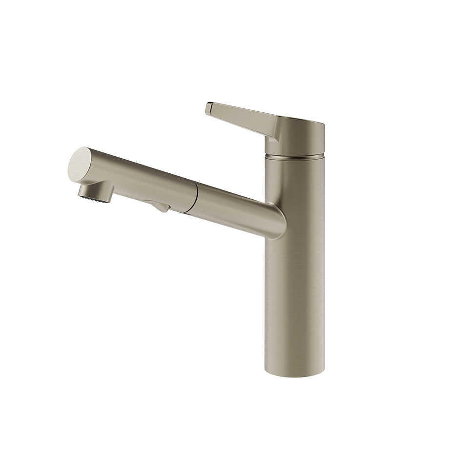 Gessi Thalium keukenmengkraan met uittrekbare 2-straals handdouche (248 mm hoog) Finox