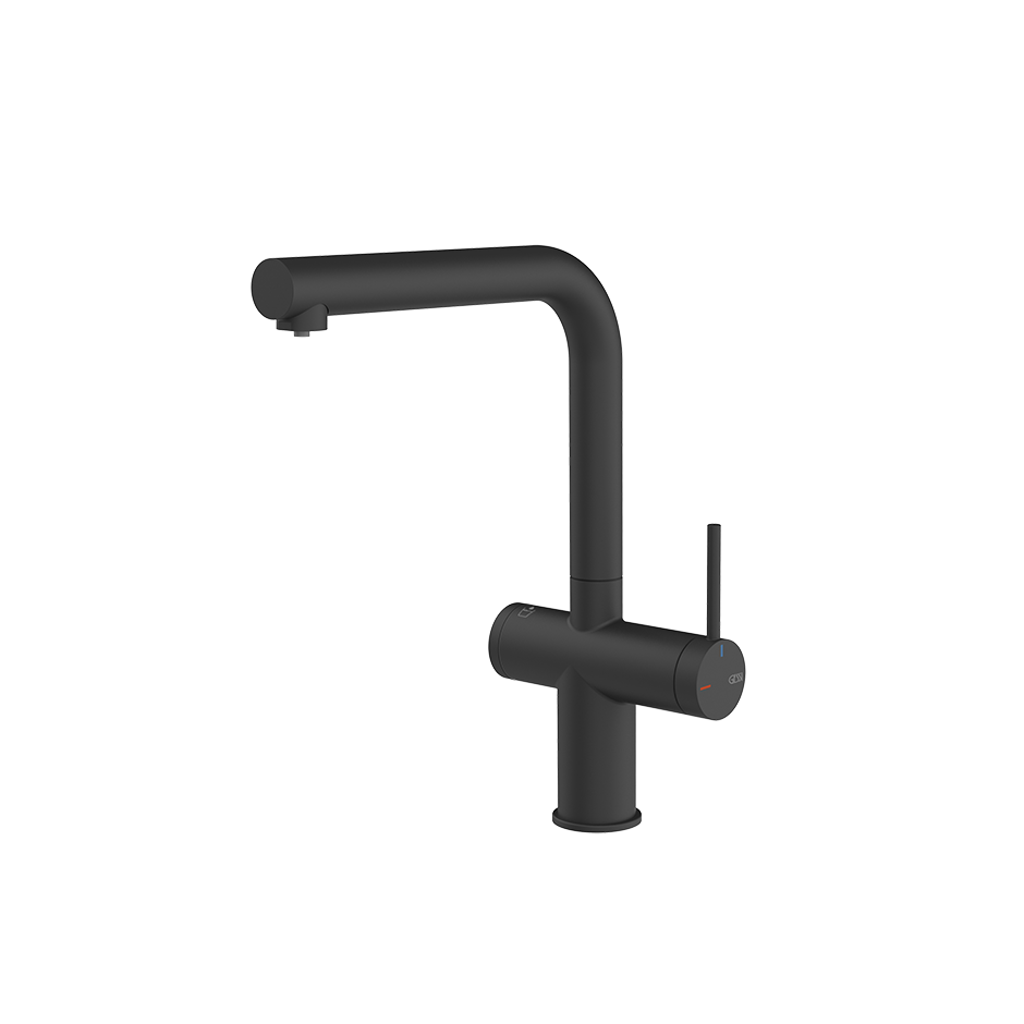 Gessi Inedito filterwaterkraan met L-uitloop Mat Zwart
