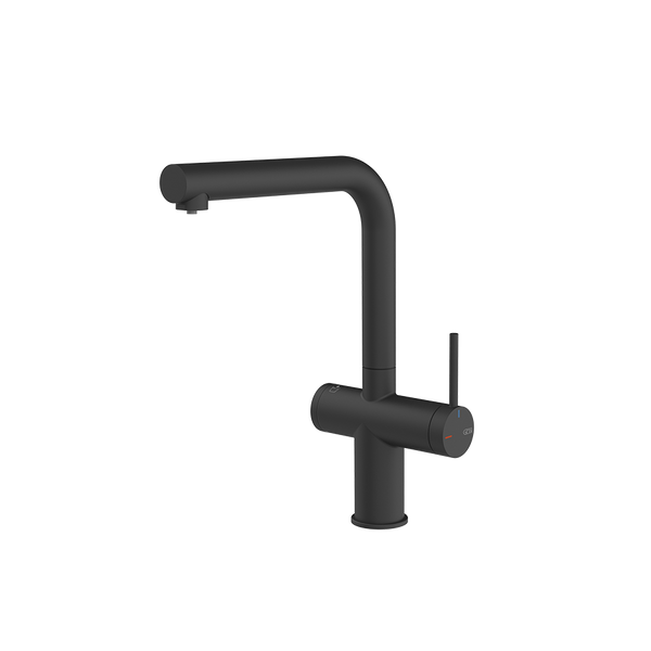 Gessi Inedito filterwaterkraan met L-uitloop Mat Zwart