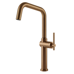 Gessi Habito keukenmengkraan met U-uitloop Warm Brons Geborsteld