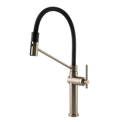 Gessi Habito semi-professionele keukenmengkraan met uittrekbare 2-straals handdouche Finox