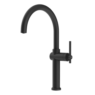 Gessi Habito keukenmengkraan met gebogen uitloop Mat Zwart