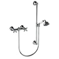 Horus Ascott opbouw douchemengkraan met Astoria-kruisgrepen, glijstang en handdouche, hartafstand 150 mm 20.516
