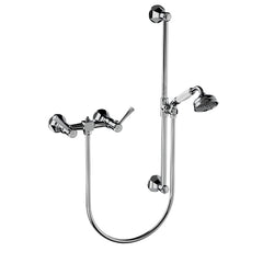 Horus Ascott opbouw douchemengkraan met hendels, glijstang en handdouche, hartafstand 150 mm 65.516