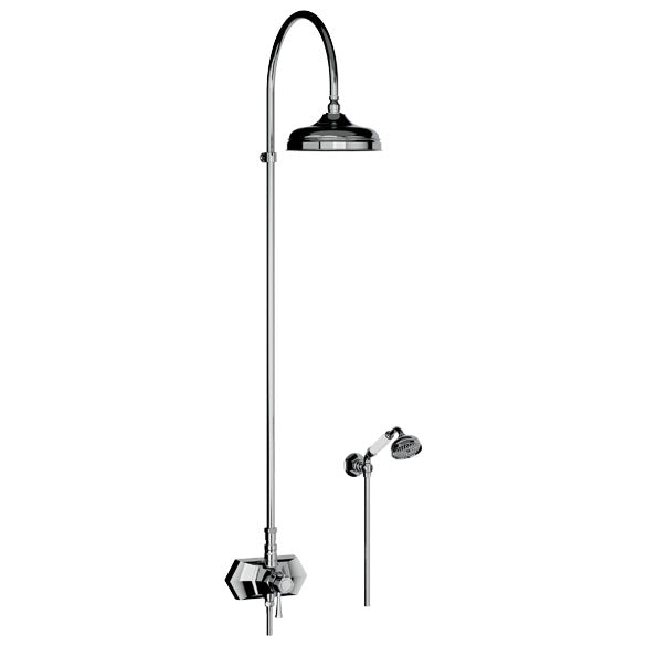 Horus Ascott thermostatische douchekolom met hoofddouche en handdouche 65.744