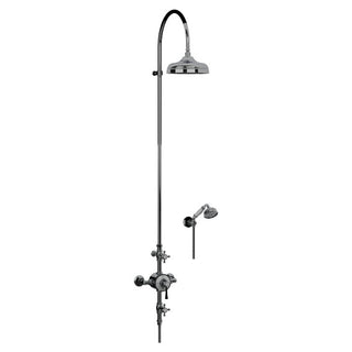 Horus Ascott thermostatische douchekolom met wijzerplaat, hoofddouche en handdouche 65.745