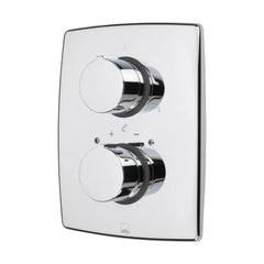Oras Cubista Afwerkset inbouw thermostatische bad- en douchekraan Chroom