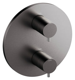 Damixa Afbouwset thermostaat rond 20 cm Grafiet PVD 76706.55