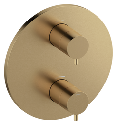 Damixa Afbouwset thermostaat rond 20 cm Mat brons PVD 76706.88