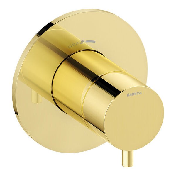 Damixa Afbouwset thermostaat Gepolijst messing PVD 76709.77