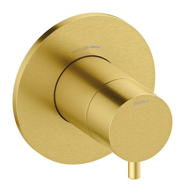Damixa Afbouwset thermostaat Mat messing PVD 76709.79