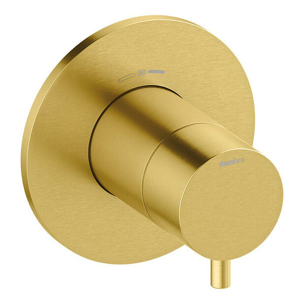 Damixa Afbouwset thermostaat Mat messing PVD 76709.79