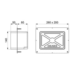 Delabie SECURITHERM inbouwbox douche