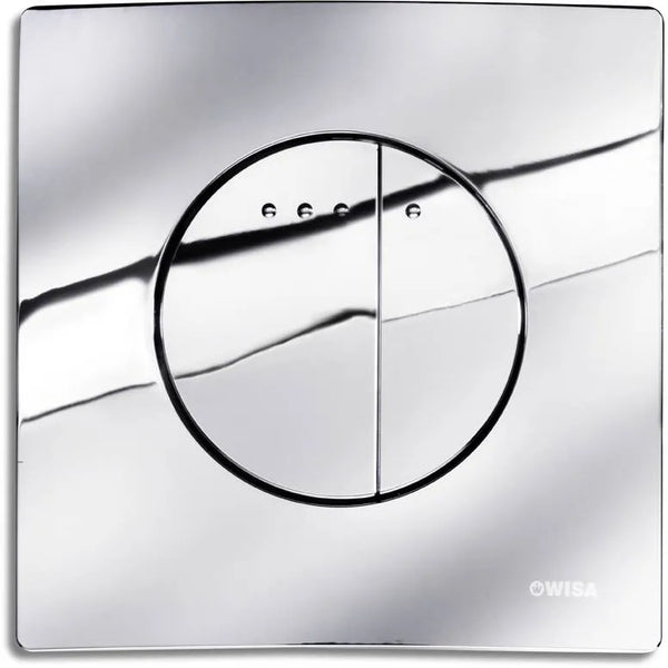 Wisa Enyo control panel dual flush DF gloss chrome