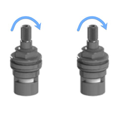 Horus setje keramisch binnenwerken 1/2 90gr 2x rechts sluitend (voor kruisgrepen) Art. 92.010