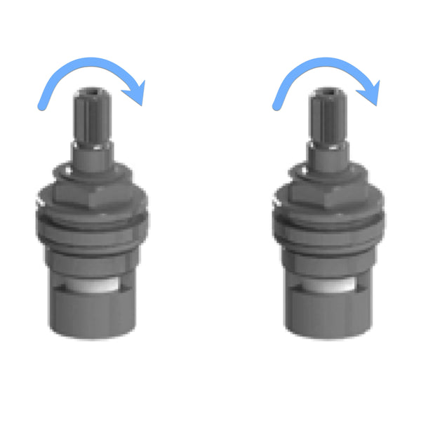 Horus ceramic cartridge for two-handle mixer tap, right-closing (MKOHOR14KRS)