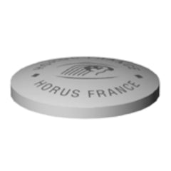 Horus los porselein indicatie plaatje Neutraal (rond 22.5mm) Art. 92.037