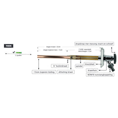 Bonfix parts luxury frost-free wall tap new model 71606