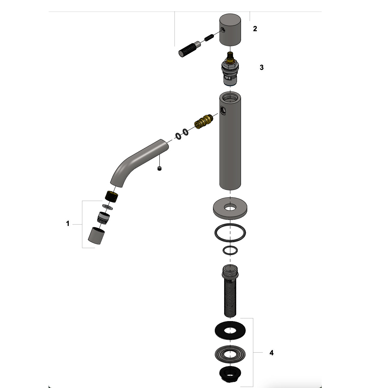 CLOU Freddo 2 fonteinkraan hoge versie