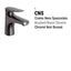 CNS-Brushed Black Chrome