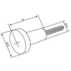 Damixa Zen handdoekhaak 25mm 2 stuks Chroom