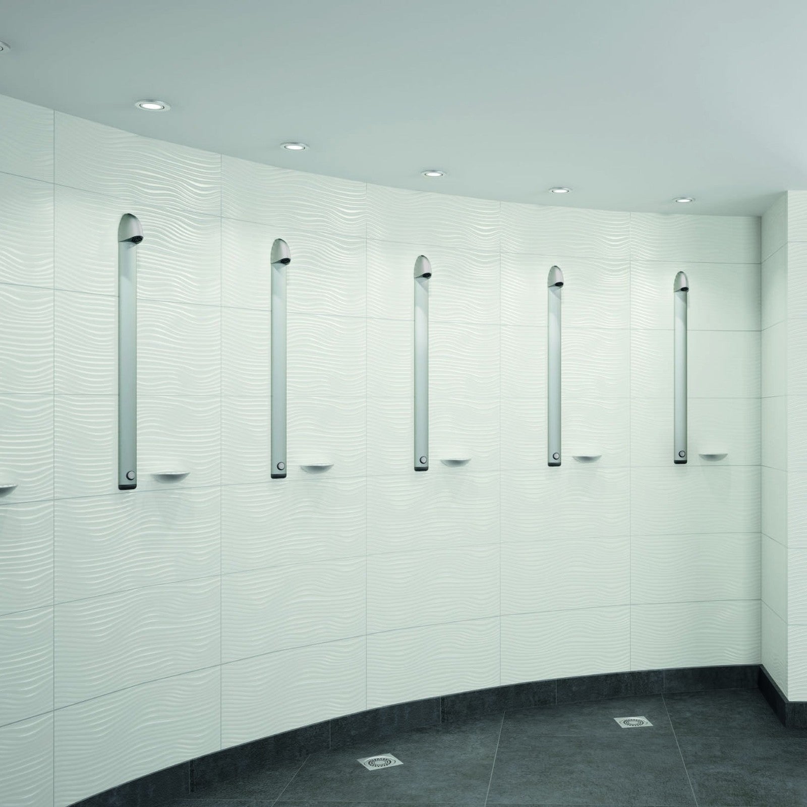 Delabie douche-opstelling zelfsluitend SPORTING 2 + PREMIX - sfeerfoto