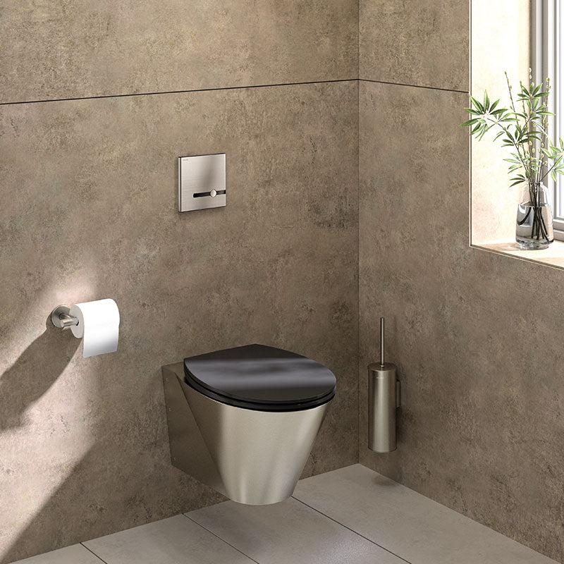 Delabie Slim toiletzitting met deksel zwart voor BCN toilet - afbeelding 2
