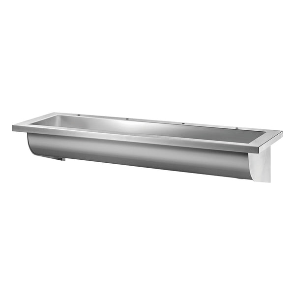 Delabie CANAL collectieve RVS wasgoot 2400 mm met 4 kraangaten