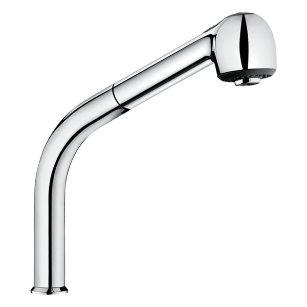 Delabie Draaibare kolom met uittrekbare sproeier H.200 L.220 chroom