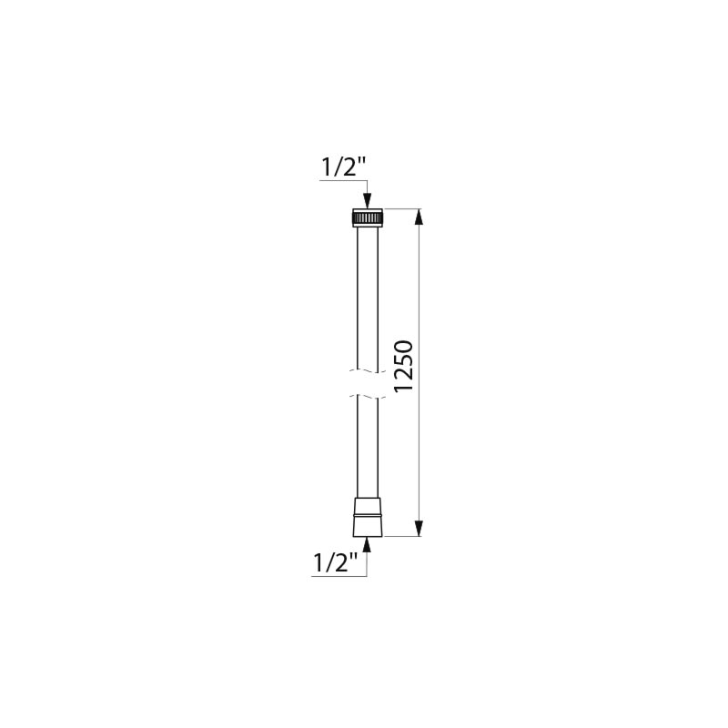Delabie Witte gewapende PVC slang FF1/2