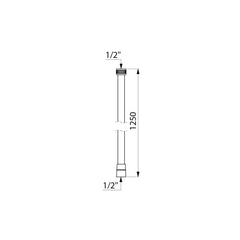 Delabie Witte gewapende PVC slang FF1/2