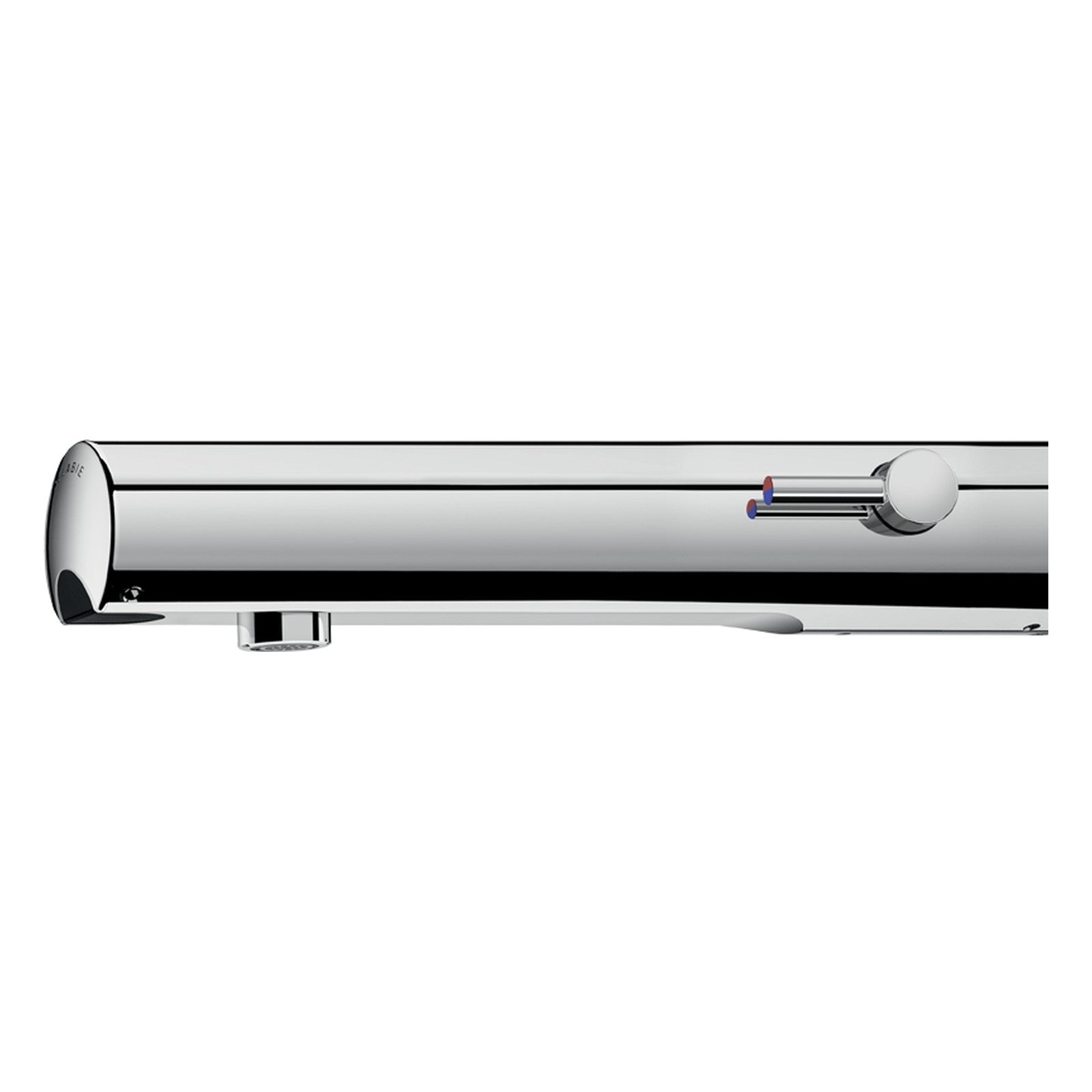 Delabie TEMPOMATIC MIX 4 elektronische wandmengkraan voor wastafel door de muur netspanning uitloop 190 mm chroom