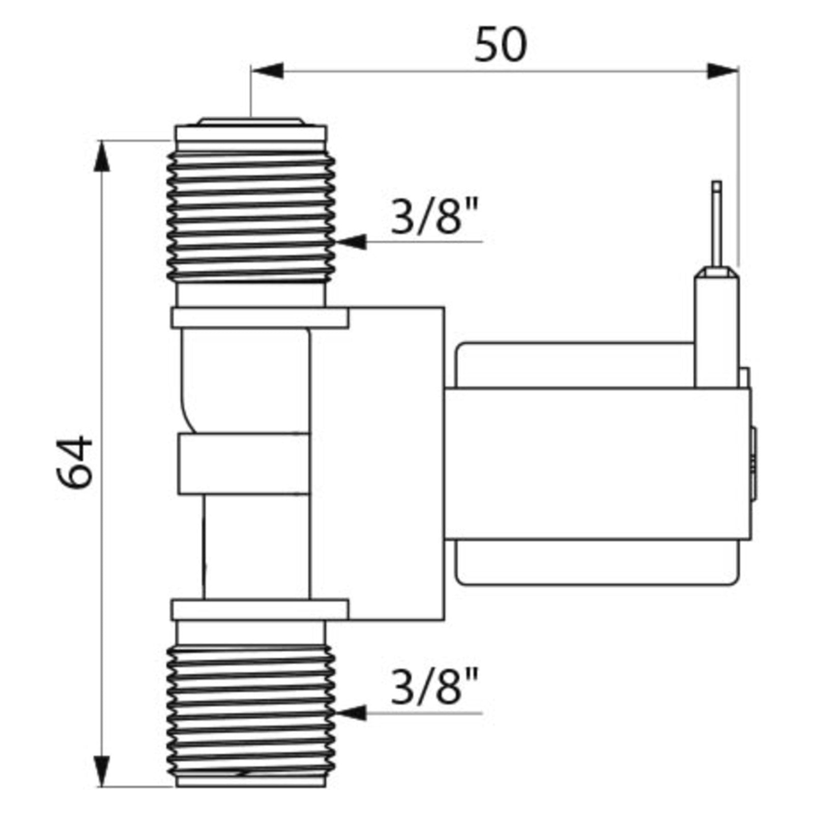 Delabie Elektroventiel M3/8
