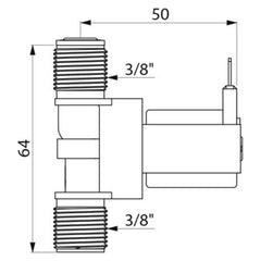 Delabie Elektroventiel M3/8