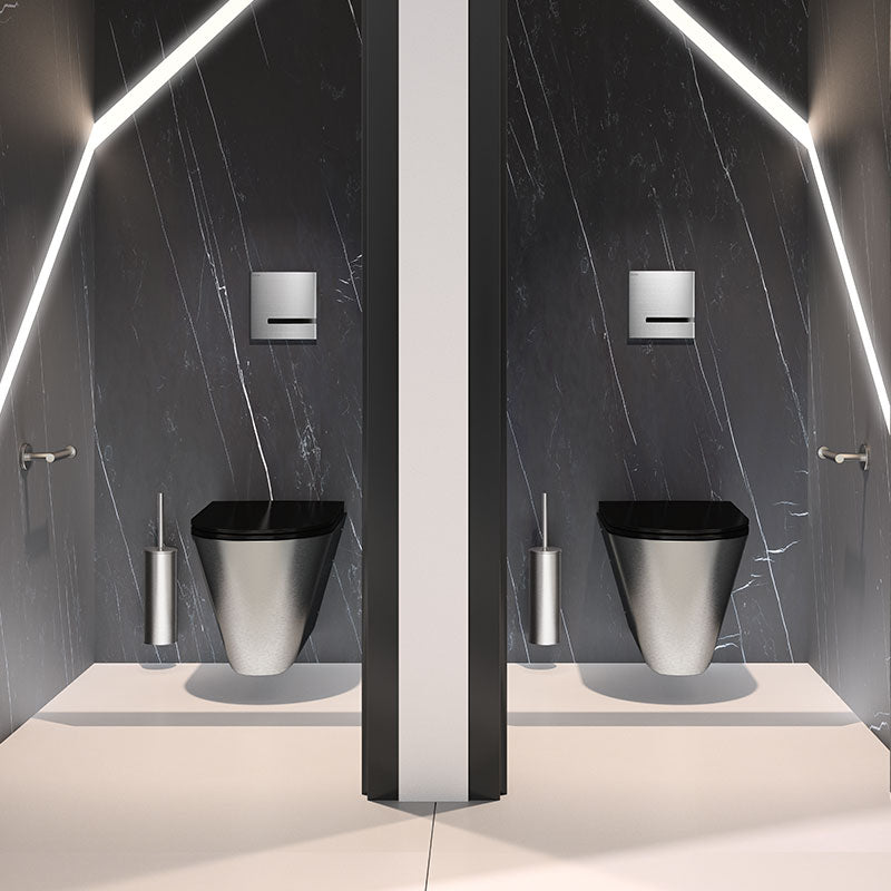 Delabie Toiletrolhouder voor enkele rol RVS mat - afbeelding 2